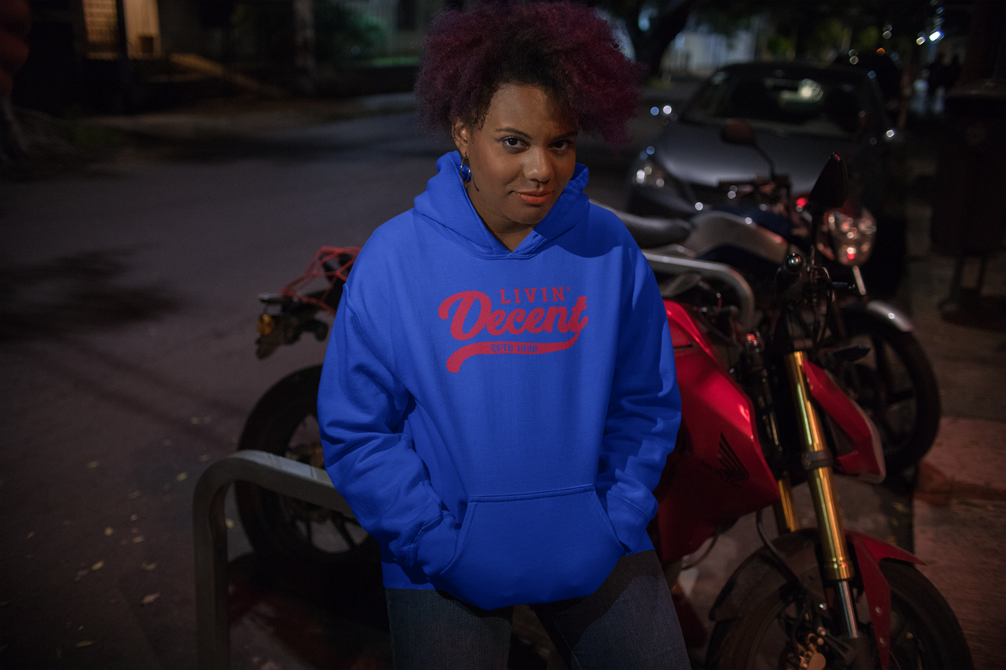Hoodie W/ Red