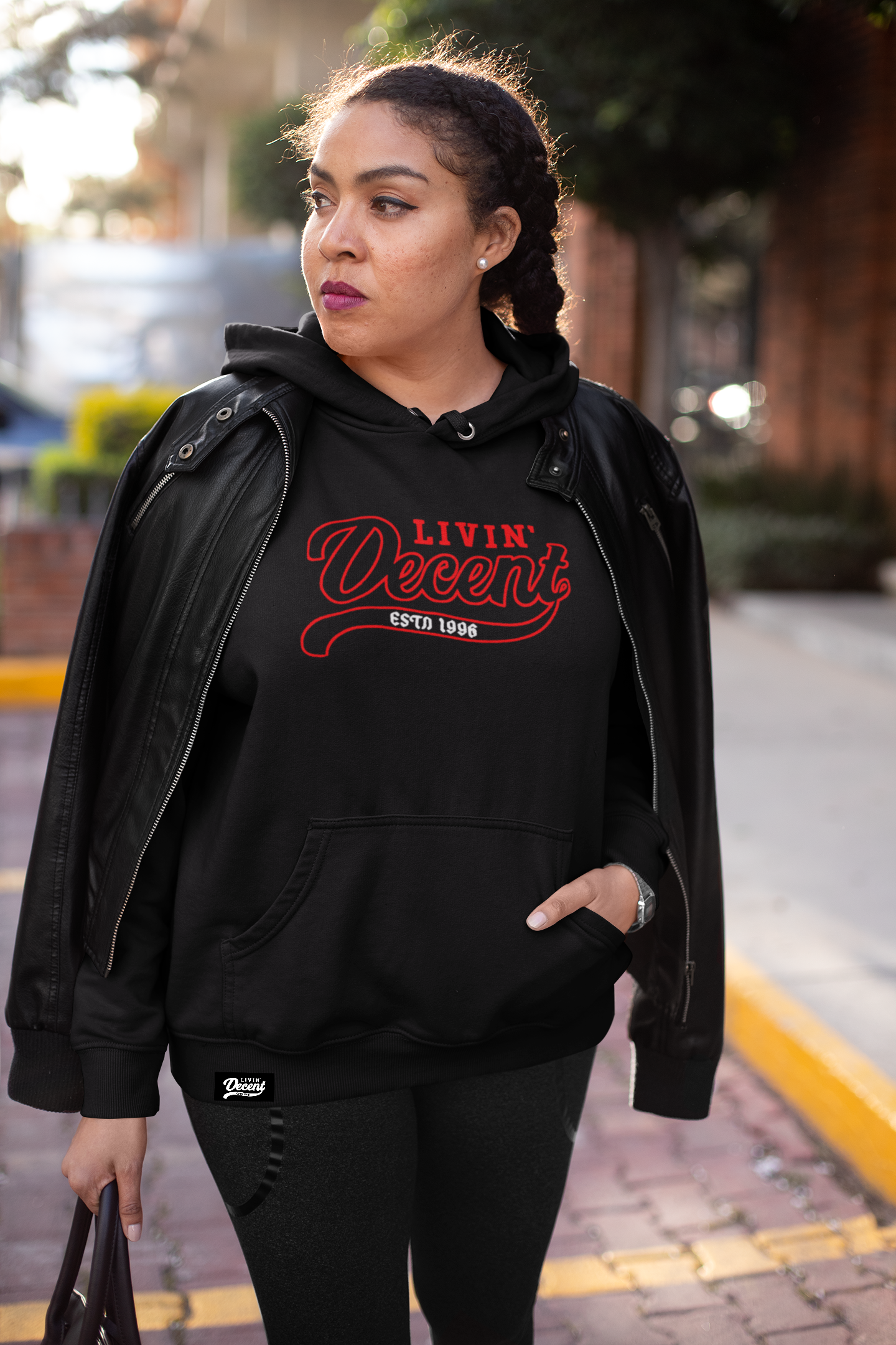 Embroidered Inside Out Hoodie