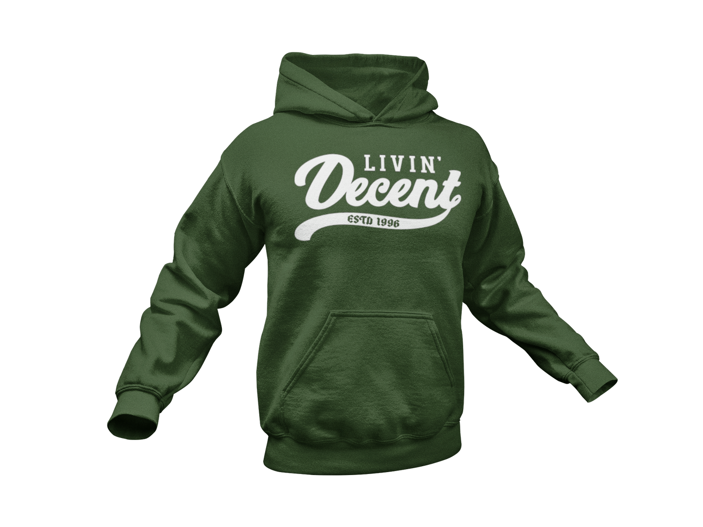 Hoodie W/ White Print
