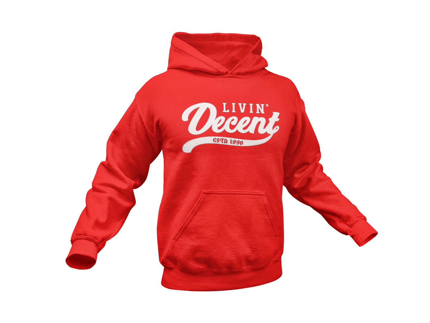 Hoodie W/ White Print