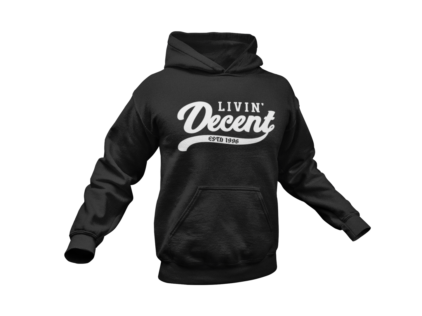 Hoodie W/ White Print