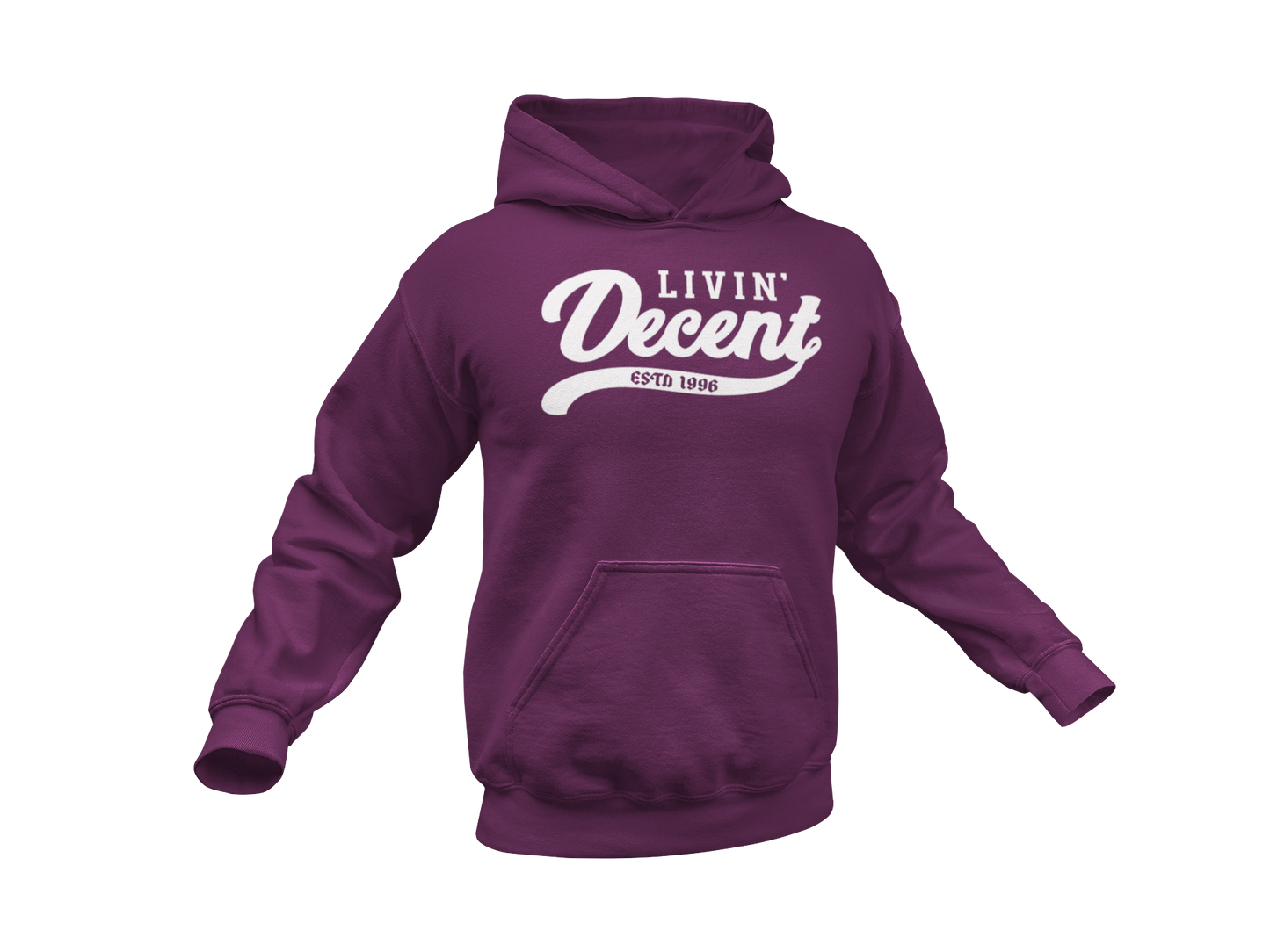 Hoodie W/ White Print