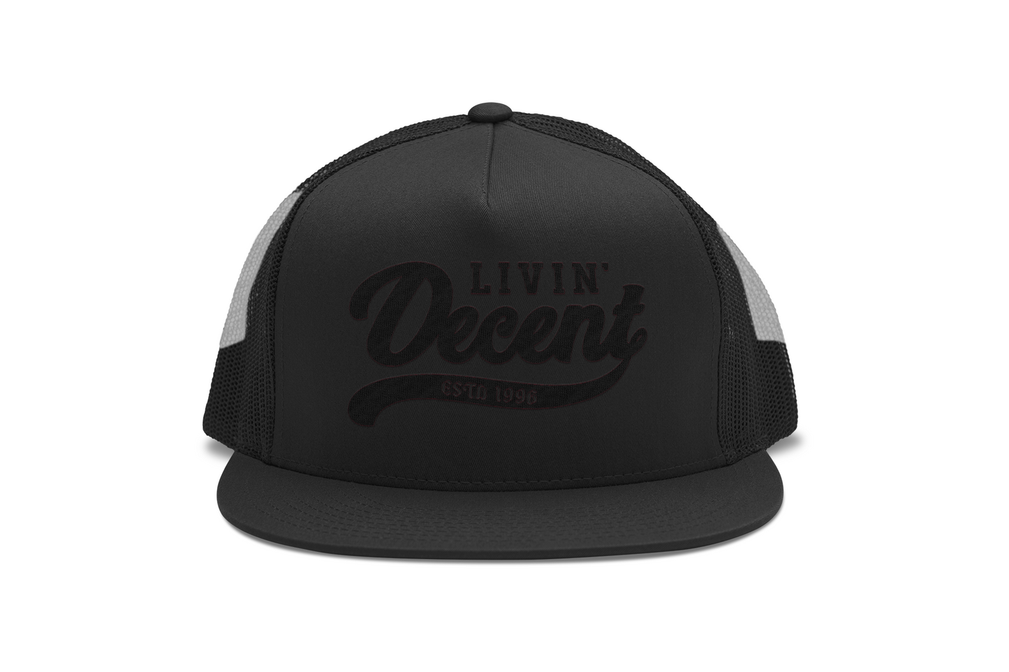 Flat Bill Trucker Hat