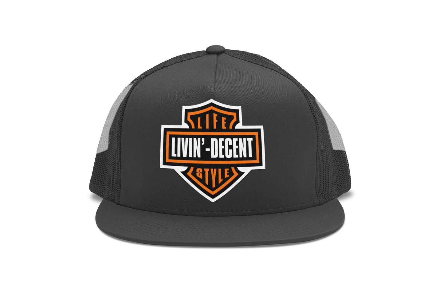 Flat Bill Trucker Hat
