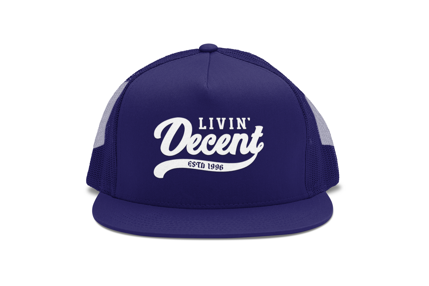 Flat Bill Trucker Hat
