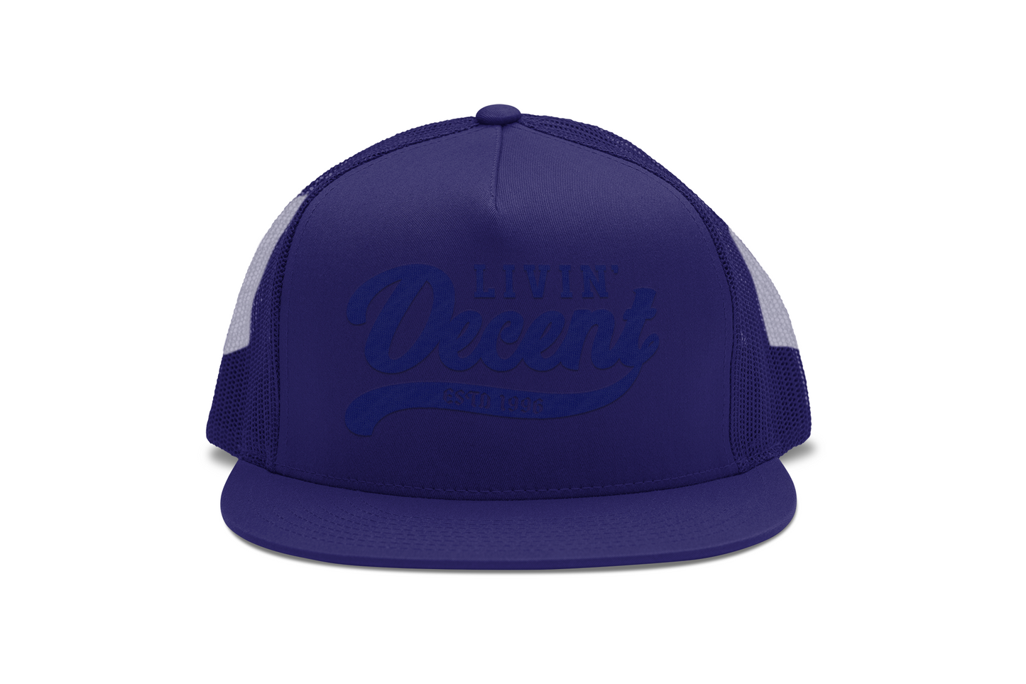 Flat Bill Trucker Hat
