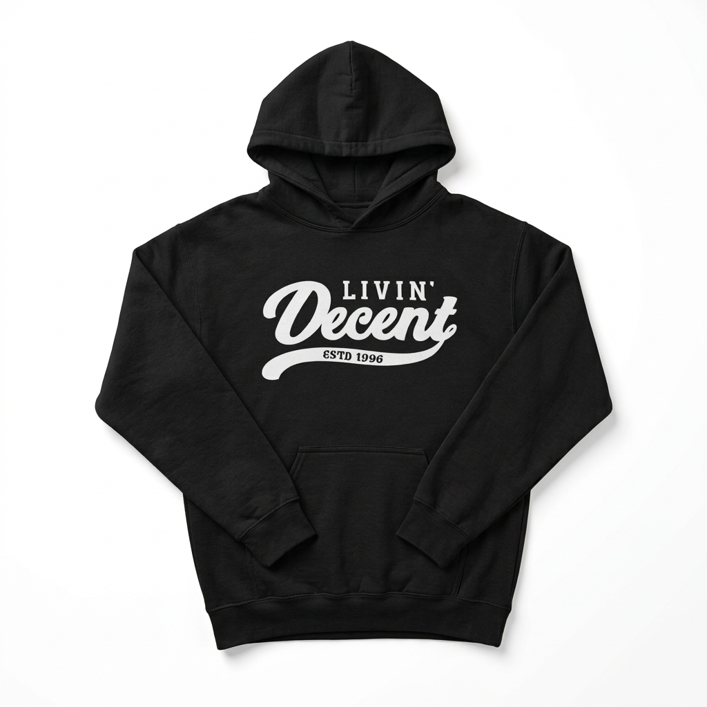 Black hoodie on white background