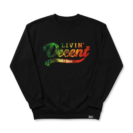 Black Mile High crewneck mockup