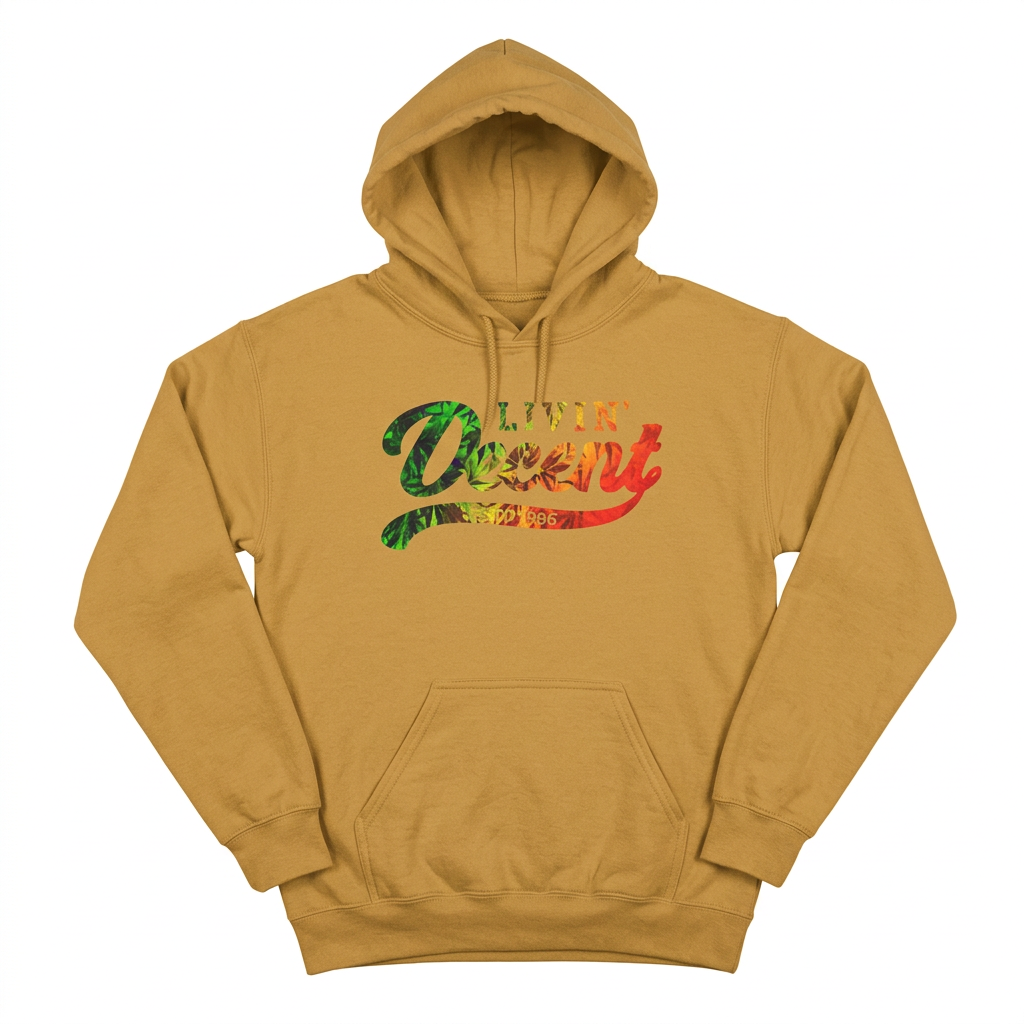 Old Gold Mile High hoodie on white