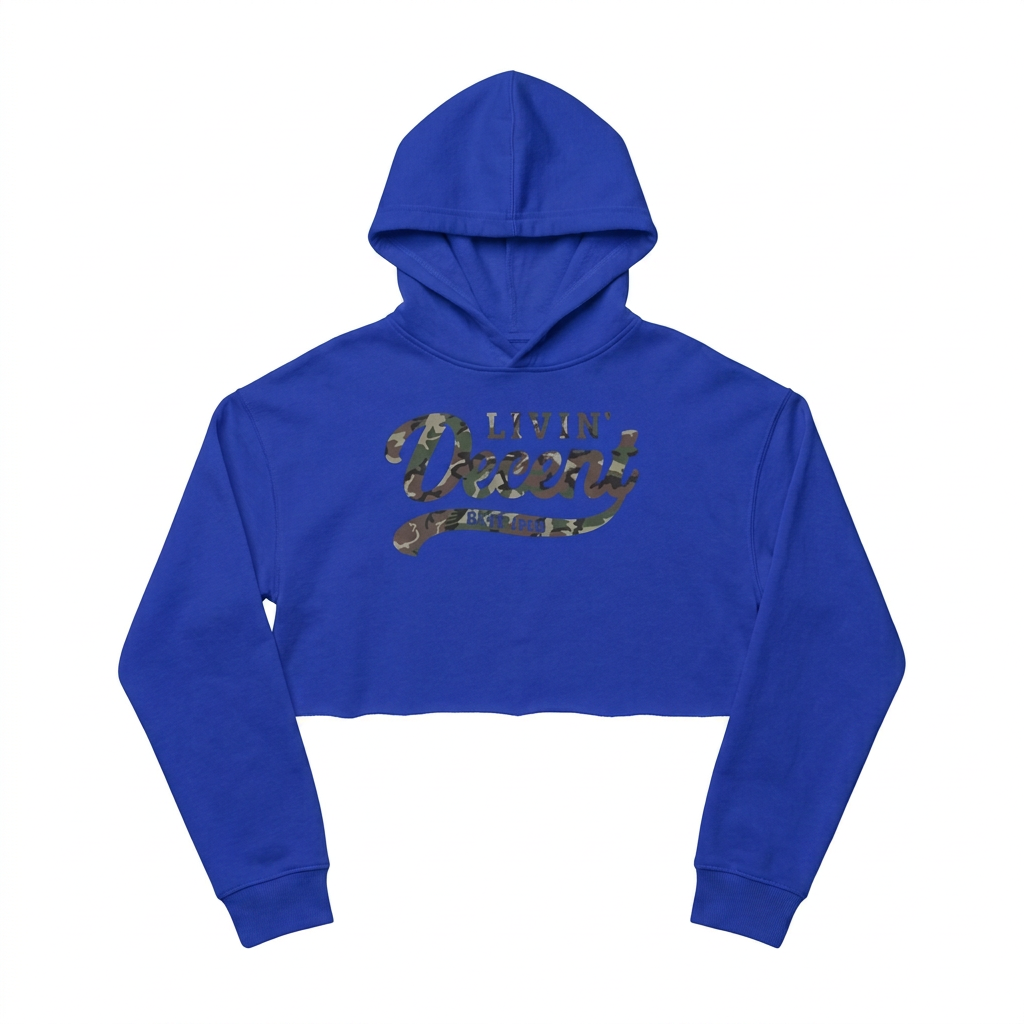 Royal blue with camo logo