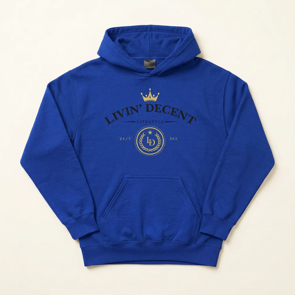 Royal Lifestyle hoodie with black print