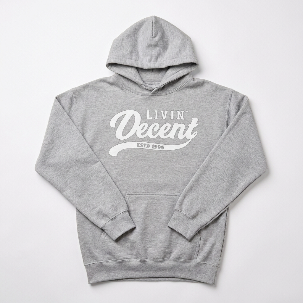 Sport grey hoodie on white background