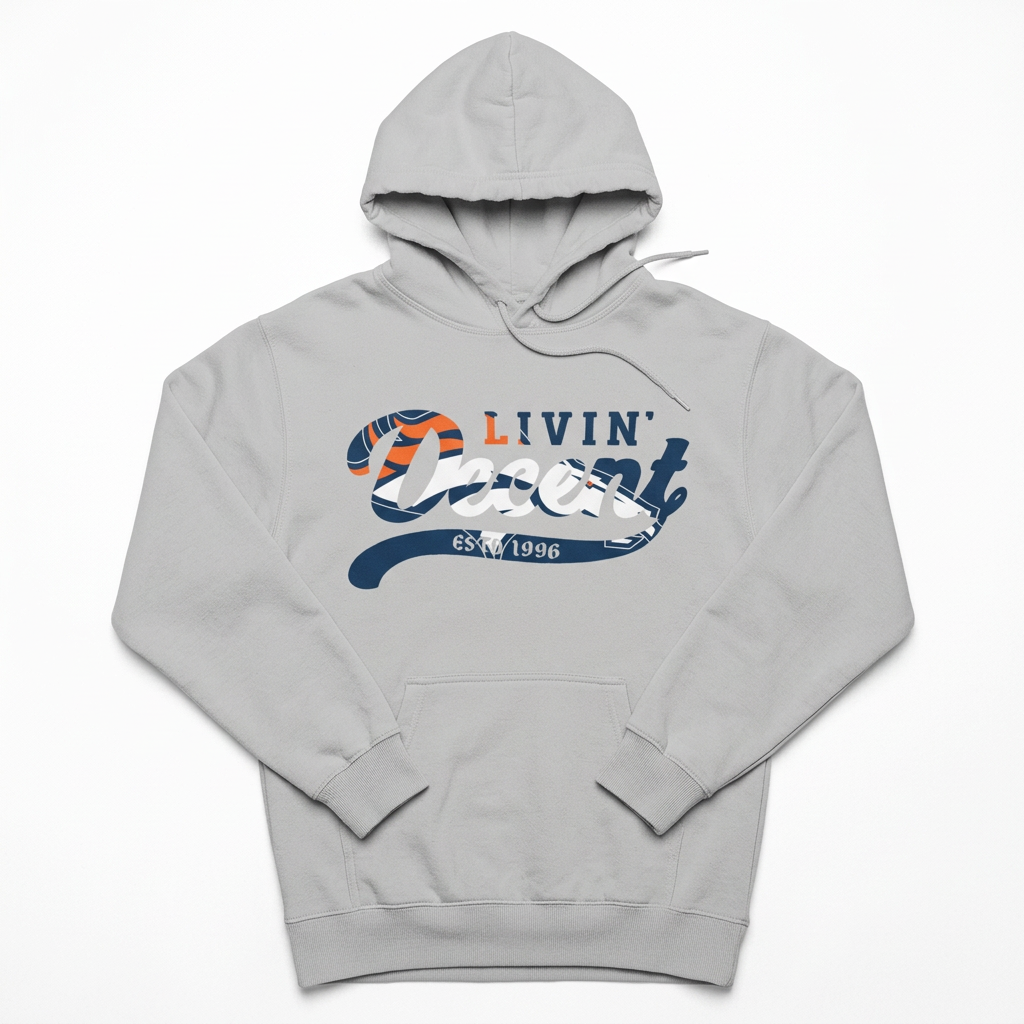 Sports grey A Denver hoodie flat lay