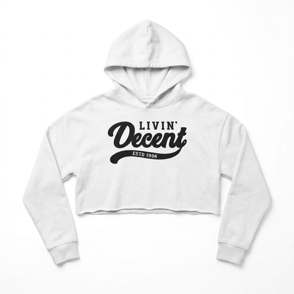 White with black logo